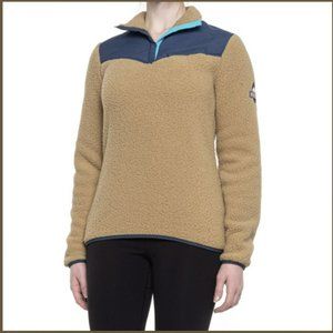 Spyder Women's Vista Sherpa Fleece Shirt - Snap Neck Long Sleeve Size Small